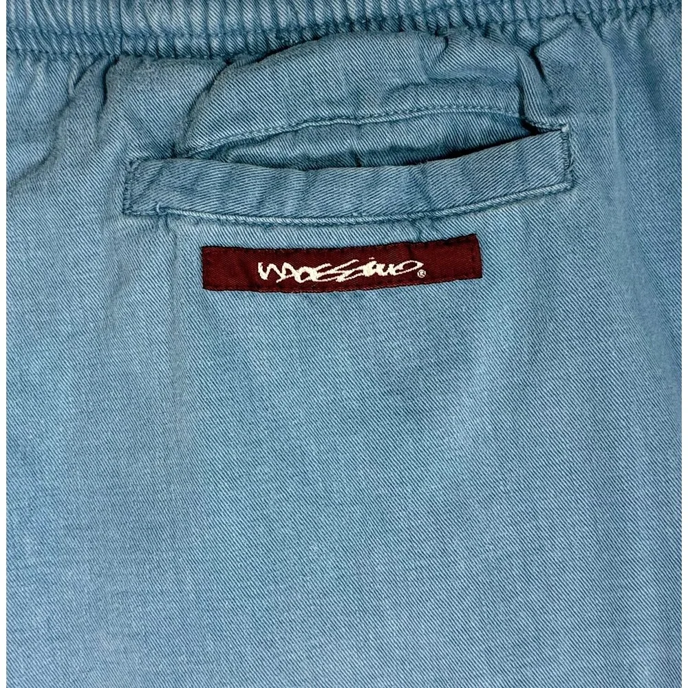 Vintage 90s Mossimo Made in USA blue pleated loose fit sweatpants men large